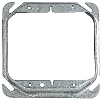 Steel City by ABB Two Gang Square Device Cover, 4"Sq x 5/8" Raised, GalvSteel