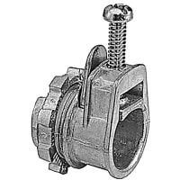 Steel City by ABB Connector, 3/8", with 1/2" Knockout, Zinc, Range: 0.12" to 0.63"