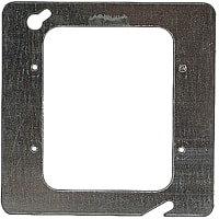 Steel City by ABB Square Box Ring, 1-11/16" Sq, GalvSteel, For two Switches or Recept.