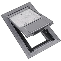 Steel City by ABB Recessed Floor Box, 8-1/8"L x 5-1/8"W, Gray Poly