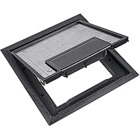 Steel City by ABB Cover for 665 Series Floor Box, Black poly