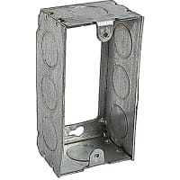 Steel City by ABB Utility Box Extension Ring, 4"L x 2.125"W, 1.5"D, 1/2" Knockout, GalvSteel