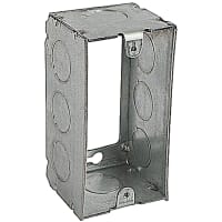 Steel City by ABB Utility Box Extension RIng, 4"L x 2.125"W x 1.7/8"D, 1/2" Knockout, GalvSte