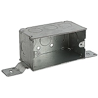 Steel City by ABB Single Gang Device Box, 4"L x 2.125"W x 2.125"D, 1/2" Knockout, GalvSteel