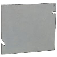 Steel City by ABB Square Box Cover, 5" Sq, Galv-Steel, Falt & Blank