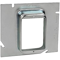 Steel City by ABB Single Gang Extension Ring, 5" Sq x 1" Raised, Galv-Steel