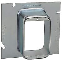 Steel City by ABB Single Gang Extension Ring, 5" Sq x 1.5" Raised, Galv-Steel