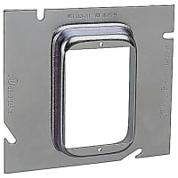 Steel City by ABB Single Gang Extension Ring, 5" Sq x .75" Raised, Galv-Steel