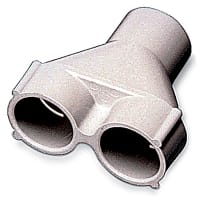 Steel City by ABB Y Fitting, 3/4 Inch, Gray, For use with Multi-Service Floor Box