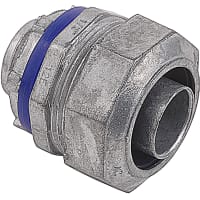 Steel City by ABB Connector, Straight, 1/2", Die Cast Zinc