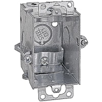 Steel City by ABB Gangable Switch Box, 3"L x 2"W x 2.5"D, 1/2" Knockouts, Pre-Galvanized Steel