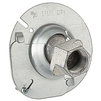 Steel City by ABB Hands Free Swivel Hanger Round, Pre-Galvanized Steel