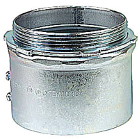 Steel City by ABB Set Screw Connector, Concrete Tight, 4", Zinc Plated Steel