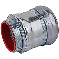 Steel City by ABB Compression Connector, Insulated and Concrete Tight, 2.5", Zinc Plated Steel