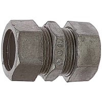 Steel City by ABB Coupling, Compression, Conduit Size 3/4", 1-5/8"L x 1-5/16"W, Die Cast Zinc