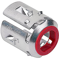 Steel City by ABB SteelSnap-InFittings, 1/2", .840"Dia, 1", Electro-Zinc Plated Steel