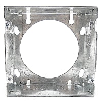 Steel City by ABB Square Box Ring, 4-11/16"Sqx2-1/8"D, 1/2"and3/4"Knockouts, Pre-Galvanized S