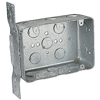 Steel City by ABB Three Gang Drawn Style Device Box, 5-13/16"L x 4"W x 2-1/8"D, 1/2" Knockout