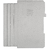 Steel City by ABB Two Gang Square Box Partition, 4" Square x 2-1/8" Deep, Pre-Galvanized Steel