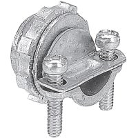 Steel City by ABB Fitting, Two Screw, 1-1/2", Clamping Range 0.63"-1.60", Width 2-5/8", Zinc