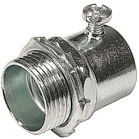 Steel City by ABB Steel Set Screw Connector, 3", Zinc Plated