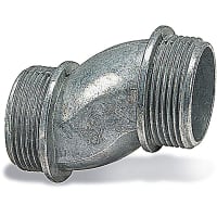 Steel City by ABB Nipple, 3/4"Offset, Conduit Size 1-1/2", Length 2.88", Die Cast Zinc