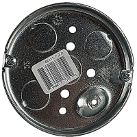 Steel City by ABB Round Outlet Box, 4"Dia, 1/2" Knockouts, Pre-Galvanized