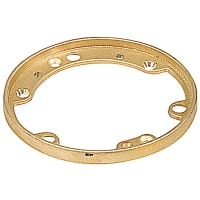 Steel City by ABB Brass Tile Trim Ring, for use w/ Flush Floor Box, 5-5/32" Open Dia., 6" Depth