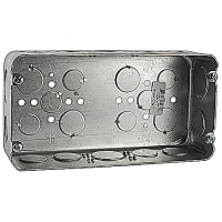 Steel City by ABB Three Gang Drawn-Style Gang Box, 8-5/8"L x4-1/2"T x 2-1/2"D