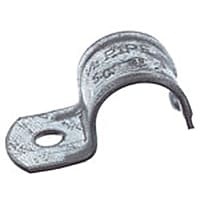 Steel City by ABB One Hole Pipe Strap, 1/2, Malleable Iron-Zinc Plated