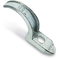 Steel City by ABB One Hole Pipe Strap, 1-1/4", Malleable Iron-Zinc Plated