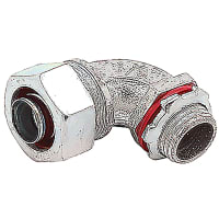 Steel City by ABB Liquidtight Conduit Fitting, 90Deg, Insulated, 1", Malleable Iron