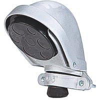 Steel City by ABB Cap, Clamp-Type Service, 3", 7Holes, Size 4(1-1/8") 3(1-3/4"), Aluminum