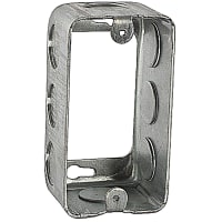 Steel City by ABB 1Gang Utility Extension Ring, 4"L x 2.125"W x 1.875"D, 1/2" Knockouts, Galv