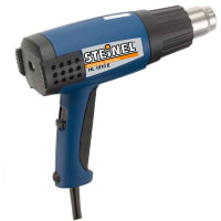 Steinel Heat Gun, 120 VAC, 1500 W, 3.6/10.6/17.6 CFM, 120 to 1100 F, 30 Oz.