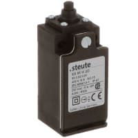 Steute Position Switch, Slow Action, 2NC, Plunger with Collar W, Actuator Type B, 1050303