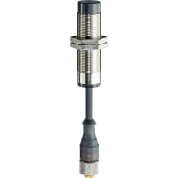 Steute Inductive Sensor, Metal, M18 Thread, Non-Flush Mount, 0.5M Cable W/M12 Coupling, 4P