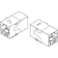 Stewart Connector Cat6 Keystone Coupler Jack, Unshielded, 8 Position, Plastic Insert