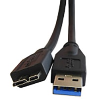 Stewart Connector Super Speed USB 3.0 Cable Type A Male - Micro B 10-Pin Male 3ft