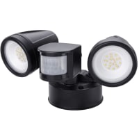 Stonco by Signify Security Light, LED, Motion Detector, 20W, 2000LM, Selectable, 120V, Black