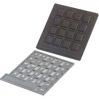 Storm Interface Keypad, Industrial, PanelMount, 16Key, Sealed, 700Series, IP67, 24VDC, 50mA