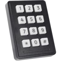 Storm Interface Keypad;Rugged;12 Key;Non-Illuminated;White w/Black Markings;IP65 Sealed