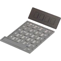 Storm Interface Keypad;Silicone Rubber;IP67;4 Key;Customizable Legends;Black;24VDC;50mA