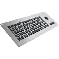 Storm Interface Keyboard, w/Steel Trackball, Top Mount, 63 Keys, w/2.5m USB Cable, Metal Keys