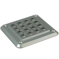 Storm Interface Keypad;Anti-Vandal;16 Key;Telephone;Chromed Die-Cast Zinc;IP65;Permanent Legends