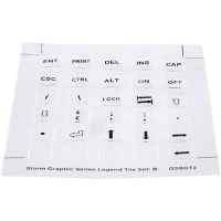 Storm Interface Accessory;Keypad Tile Set B;Set of 30;Use with GSX Series Keypads