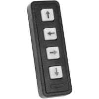 Storm Interface Keypad;Rugged;4 Key;Non-Illuminated;White w/Black Markings;IP65 Sealed