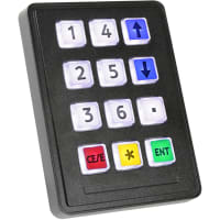 Storm Interface Keypad;Rugged;12 Key;Illuminated;Includes Tile Set A:Arrows, #'s, Symbols;IP65