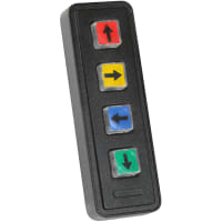 Storm Interface Keypad;Rugged;4 Key;Non-Illuminated;Includes Tile Set A:Arrows, #'s, Symbols;IP65