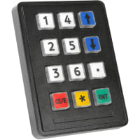 Storm Interface Keypad;Rugged;12 Key;Non-Illuminated;Includes Tile Set A:Arrows, #'s, Symbols;IP65